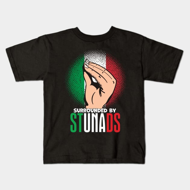 Funny American Italian Saying Gift Kids T-Shirt by USProudness